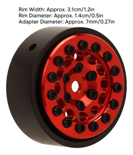 Llantas Beadlock Para Fms Fcx24 1/24 Rc