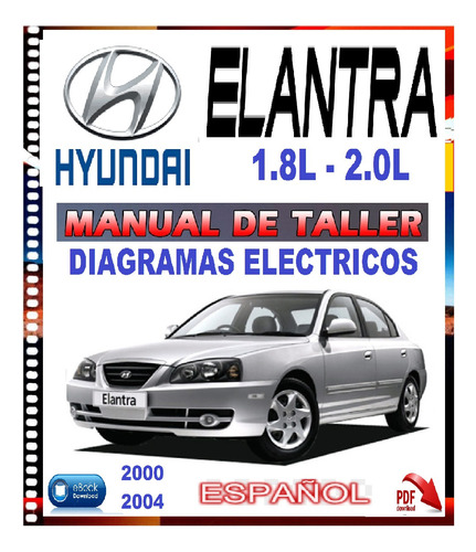 Manual De Taller Diagrama Eléctric Hyundai Elantra 00-2004.