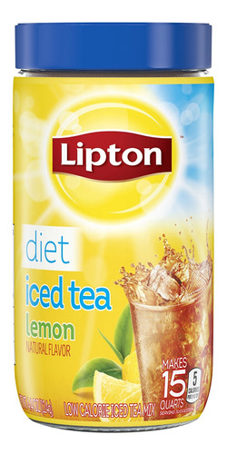 Lipton Mezcla De T Helado Negro Diet Lemon 15 Cuartos De Gal