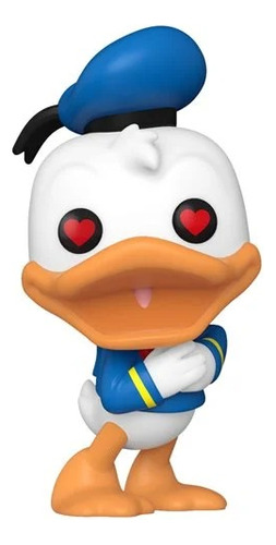 Funko Pop Disney Nuevo El Pato Donald Con Ojos De Corazón