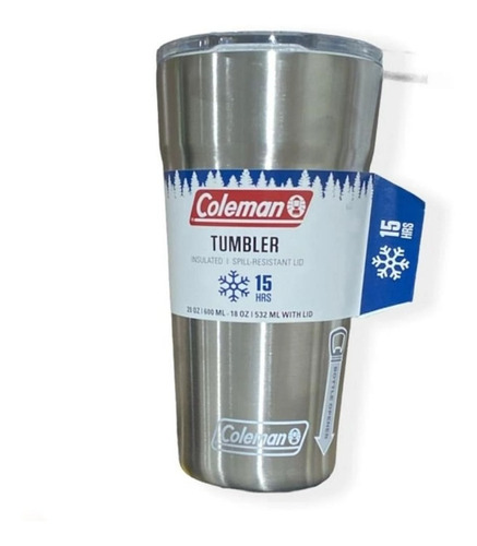 Copo Térmico Com Tampa 600ml Coleman Inox O Original