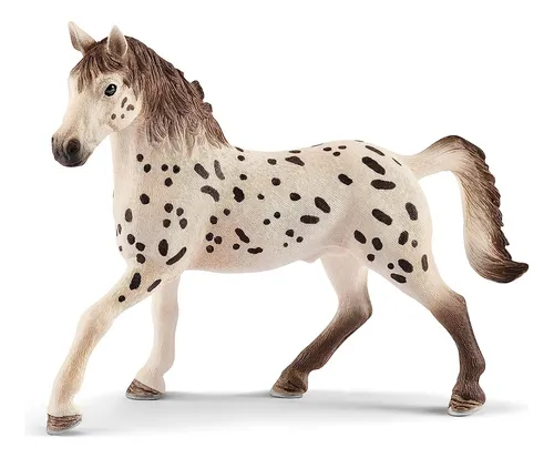 Figura De Animales Caballo Knabstrupper Pintado A Mano