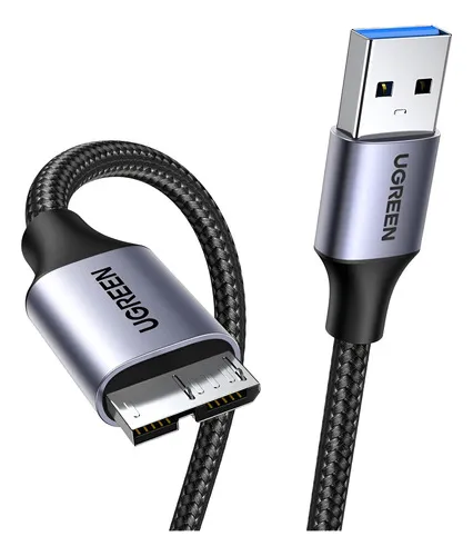 Cable Usb 3.0 A Micro B Disco Duro Externo 5 Gbps Datos 1m