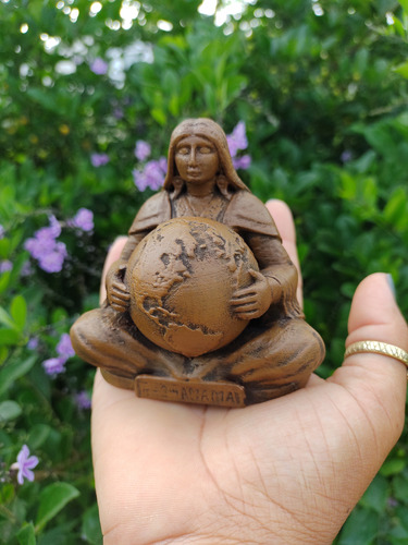Estatuilla Pachamama Madre Tierra Impresión 3d Marrón