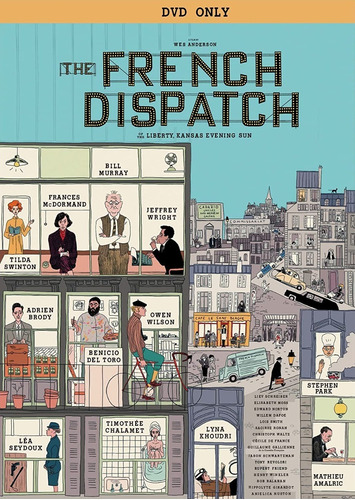 Dvd The French Dispatch / Cronica Francesa / De Wes Anderson
