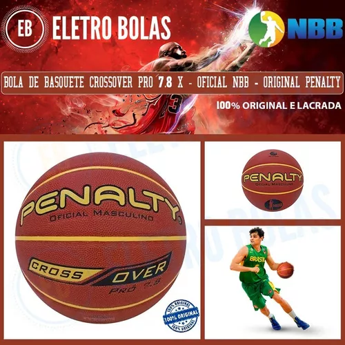 Bola De Basquete Penalty Crossover Pró 7.8 Original Nbb Fiba