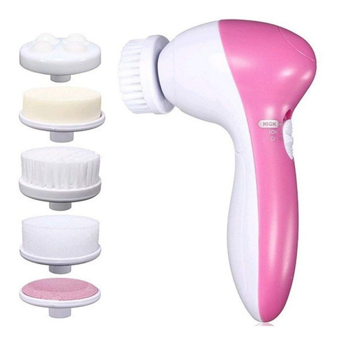 Imagen 1 de 4 de Spa Facial Mini Masajeador Eléctrico Para La Cara 5 En 1