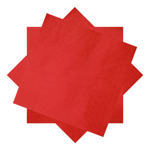 300 Servilletas De Coctel Rojas, Servilletas De Papel Rojo D