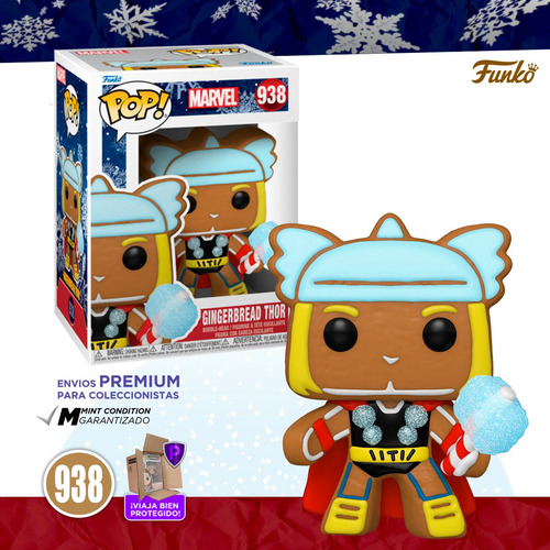 Funko Pop Thor Galleta Jengibre #938 Marvel Holiday Original