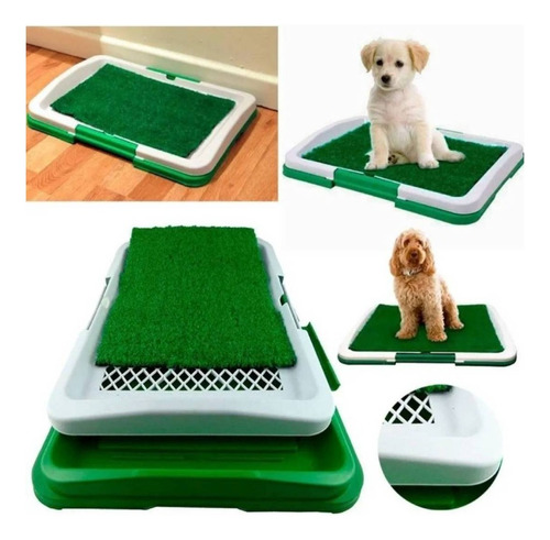 Baño Sanitario Pasto Sintetico Para Mascotas Potty Pad Xxl