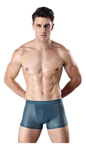 4 Piezas Antibacterianas Transpirables Boxer Para Hombre