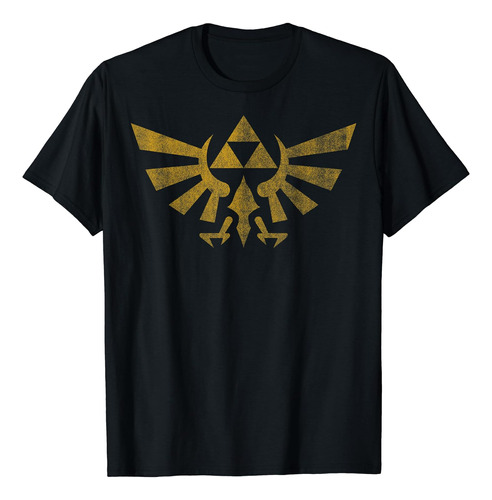 Polera Con Insignia Desgastada Del Escudo Real De Legend O