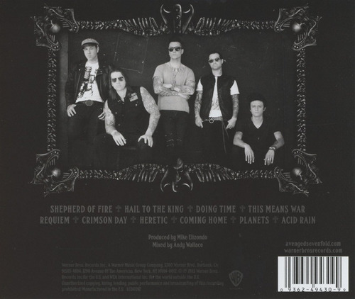 Avenged Sevenfold - Hail To The King - Cd Importado.