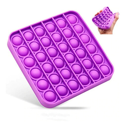 Imagen 8 de 8 de Juguete Anti Estres Pop It Silicona Cuadrado Oferta Nuevo