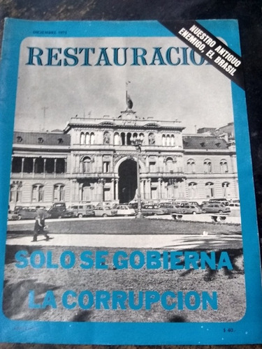 Revista Restauracion N*6. Año 1.diciembre 1975.