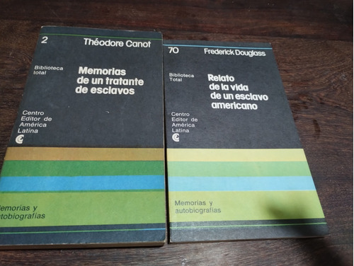 Lote X 2 Libros Sobre Esclavitud Memorias Bibl Total Olivos 