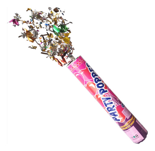 Bazuca Lanzador Confeti Cañon Party Popper 100cm Pack 5