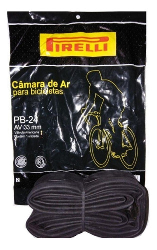 Câmara Ar Cadeira De Rodas Bicicleta Pirelli Aro 24x1 3/8 Tipo Da Válvula Schrader