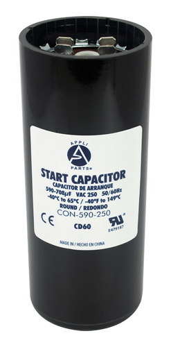Condensador/ Capacitor De Arranque   590-708 Mfd 250v