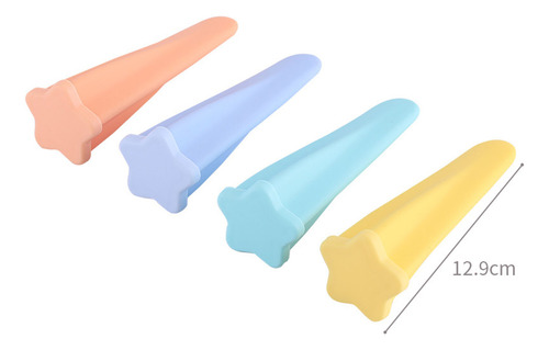 4pcs Silicone Ice Pop Mold Dustproof Safety Freezing Ice