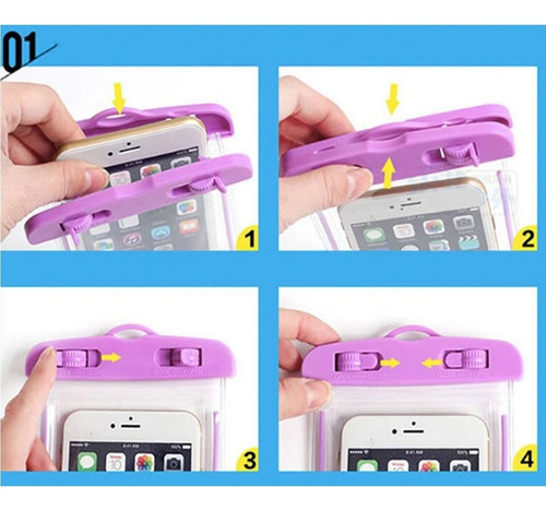 Pack 3 Funda Bolso Impermeable Para Celular Playa , Piscina