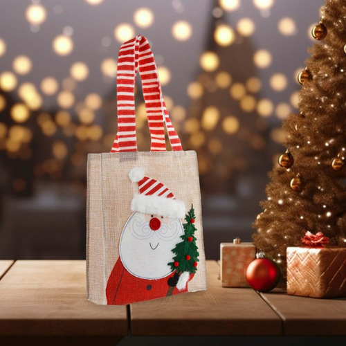 Bolsa De Navidad Decoración De Navidad Bolsa De Papá Noel