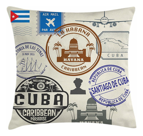 Funda De Cojín De Almohada Lunarable De La Habana, Diseño De