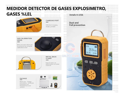 Medidor Gas Explosimetro, Gases %lel  Ch4