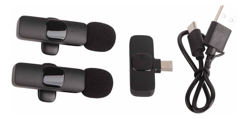 Microfone De Transmissão Ao Vivo Wireless Lavalier Mini Plug