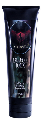 Loción Bronceadora Inmoral, Blackout Extreme Dark Tanning .