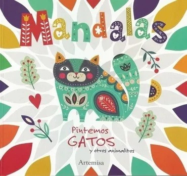 Libro Mandalas Para Pintar Gatos