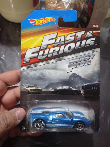 Hot Wheels 2014 F&f Ford Gt 40 Azul Claro  4