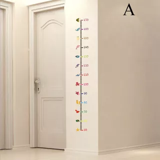 Adesivo De Parede Baby Growth Chart Height Measure Decalque