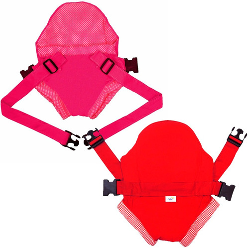 Canguru Click Rosa Ou Vermelho Suporta 15 Kg Bebê Passeio