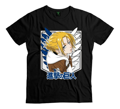 Polera Annie Shingeki Snk Attack On Titan Niño Niña Algodón 