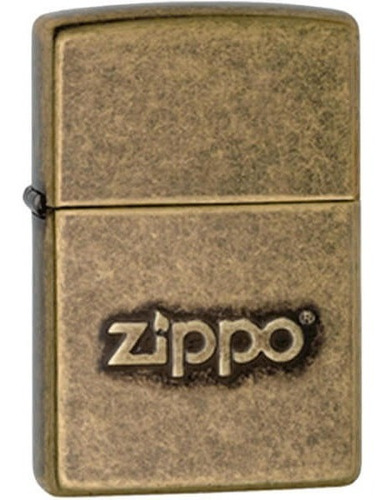 Encendedor Zippo Con Logo De Laton Antiguo