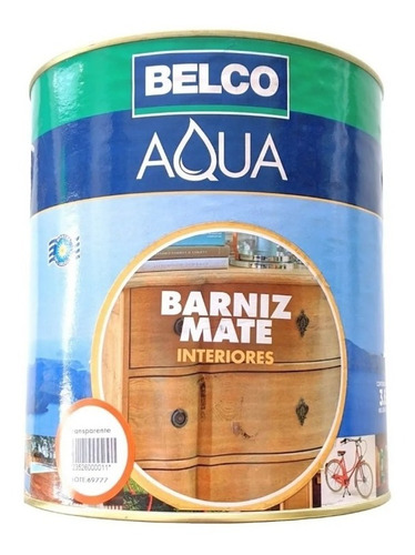 Barniz Poliuretánico Interior Mate Transparente 900 Ml Belco