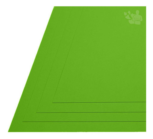 Papel Neon Plus 180g A3 (verde) 50 Folhas