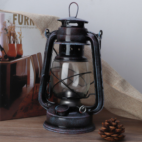 Linterna De Queroseno Vintage De 24 Cm, Lámpara De Aceite Cl