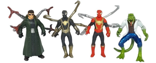 Paquete De 4 Figuras Juguetes Hombre Araña 