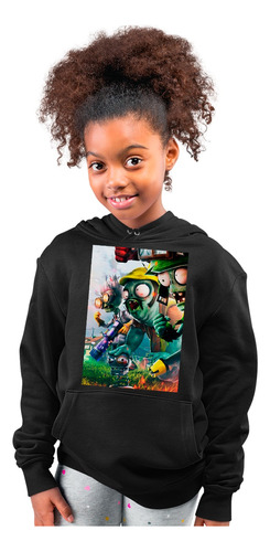 Sudadera Panda Infantil Divertida De Zombies Plantas Vs