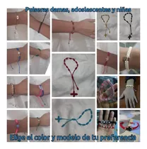 Set De 3 Pulseras Para Niñas Con Diseño De Arcoíris