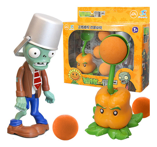 Plantas Vs. Juguetes Para Niños Zombie Toys Ejection Box