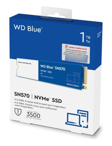 Disco Solido Western Digital Blue M.2 Nvme 1tb Ssd