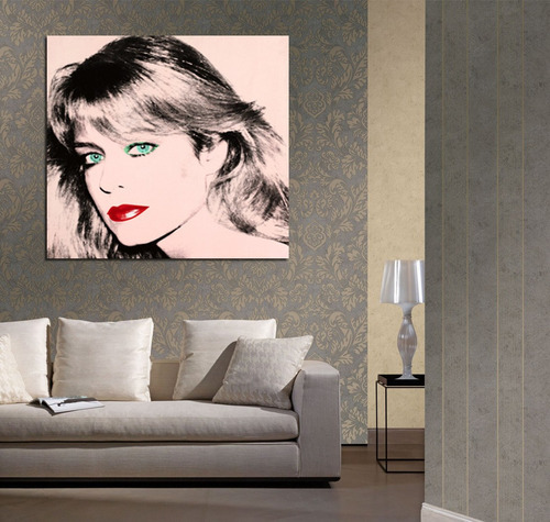 Vinilo Decorativo 45x45cm Farrah By Andy Warhol Pop