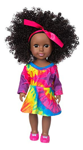 Zqdoll Negro Muñeca Bebé 14.5 Pulgadas Africana Vkh3y