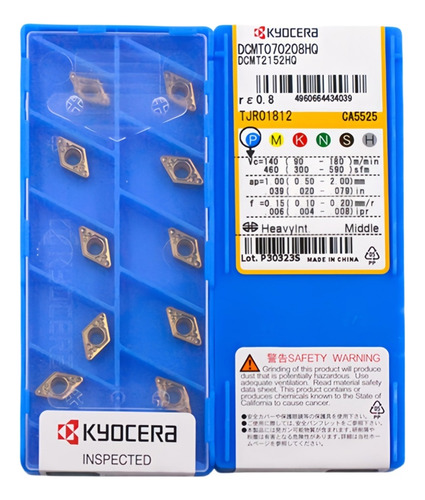 Inserto Giratorio Dcmt070202-hq Pr930 100% Original, 10 Unid