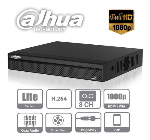 Kit Dahua 4 Camaras Hd Seguridad Dvr 8 Canales Disco 1tb