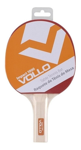 Raquete de ping pong Vollo Impact 1000 preta/vermelha ST (Reto)