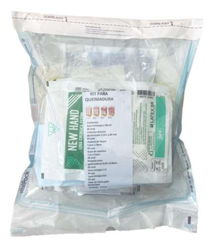 Kit De Primeiros Socorros P/ Atendimento De Queimaduras